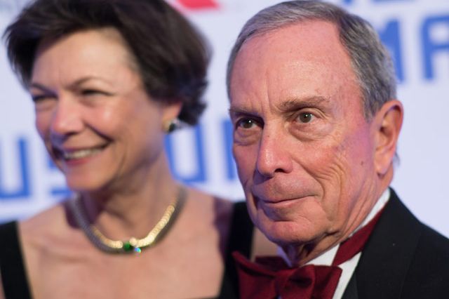 Bloomberg at an event earlier this year. Look at that boredom.
